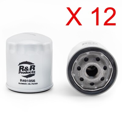 12pk Baldwin Oil Filter by R&R Products Part# R491056 *USA SELLER*            