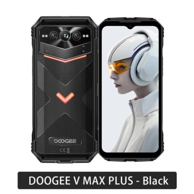 DOOGEE V Max Plus 5G Rugged Smartphone 36GB+512GB Android 14 200MP 22000mAh 6.58