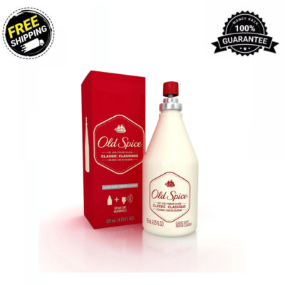 1 Pack Old Spice Classic Scent Cologne For Men, Cool Crisp and Clean, 4.25 fl oz