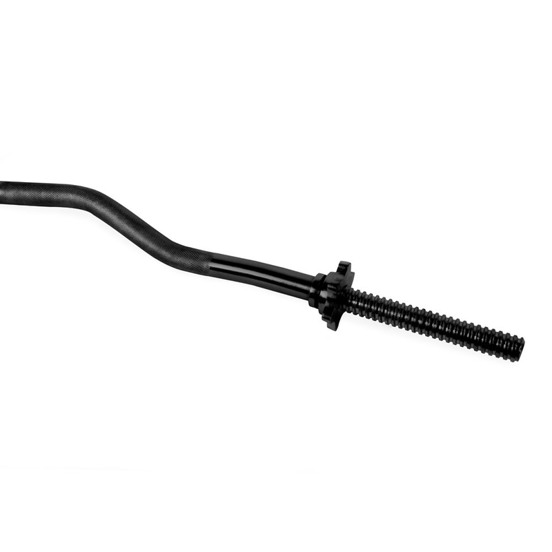Standard Threaded Solid Easy Curl Bar, 47-Inch, Black