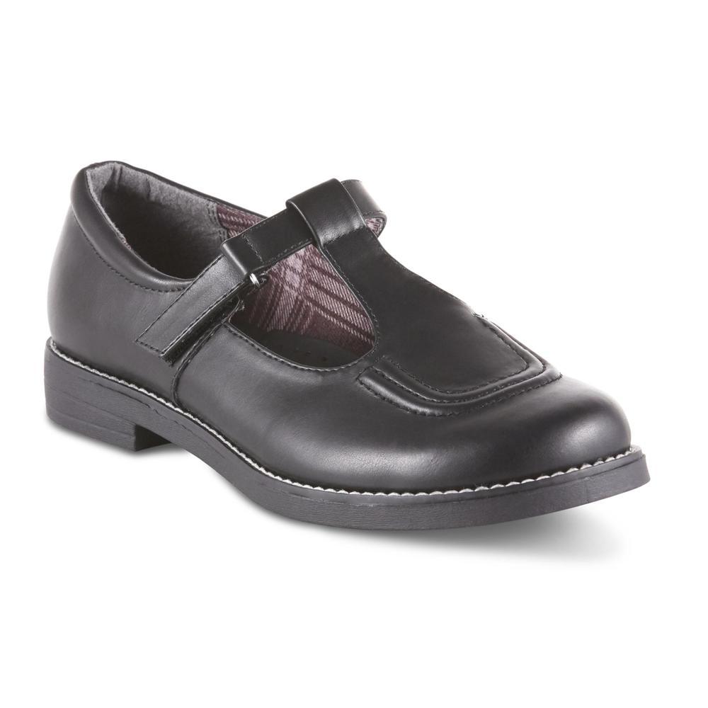 BONGO Women's Tina Black Mary Jane T-Strap Flat Shoes Size