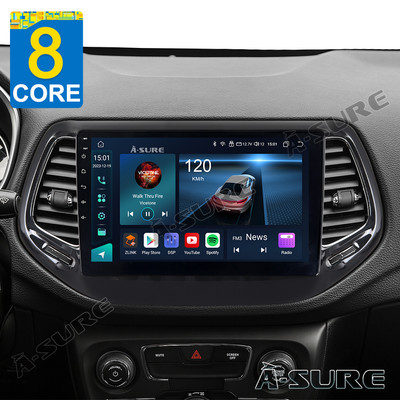 4+64G Android 13 For Jeep Compass 2017-2020 10.1'' Apple Carplay Car Stereo Radio