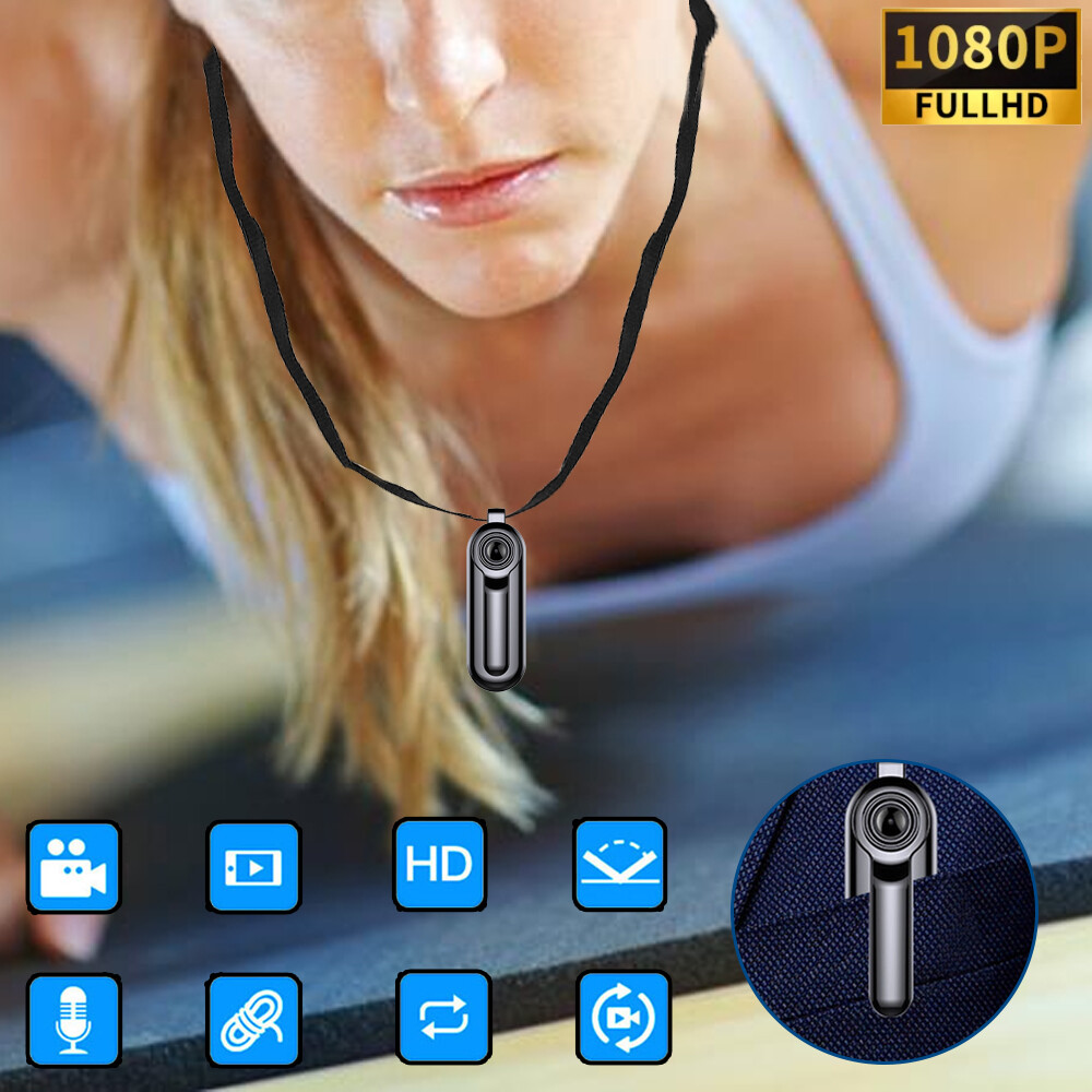 Mini Camera Necklace Pen Audio Video Recorder DVR Pocket Security Cam 1080P HD