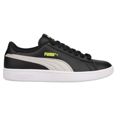 

Puma Smash V2 Leather Lace Up Youth Boys Черные кроссовки Повседневная обувь 365170-31, Черный, Puma Smash V2 Leather Lace Up Youth
