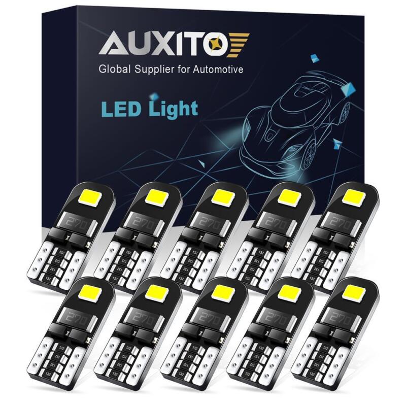 T10 LED License Plate Light Bulbs 6000K Super Bright White 168 2825 194 AUXITO