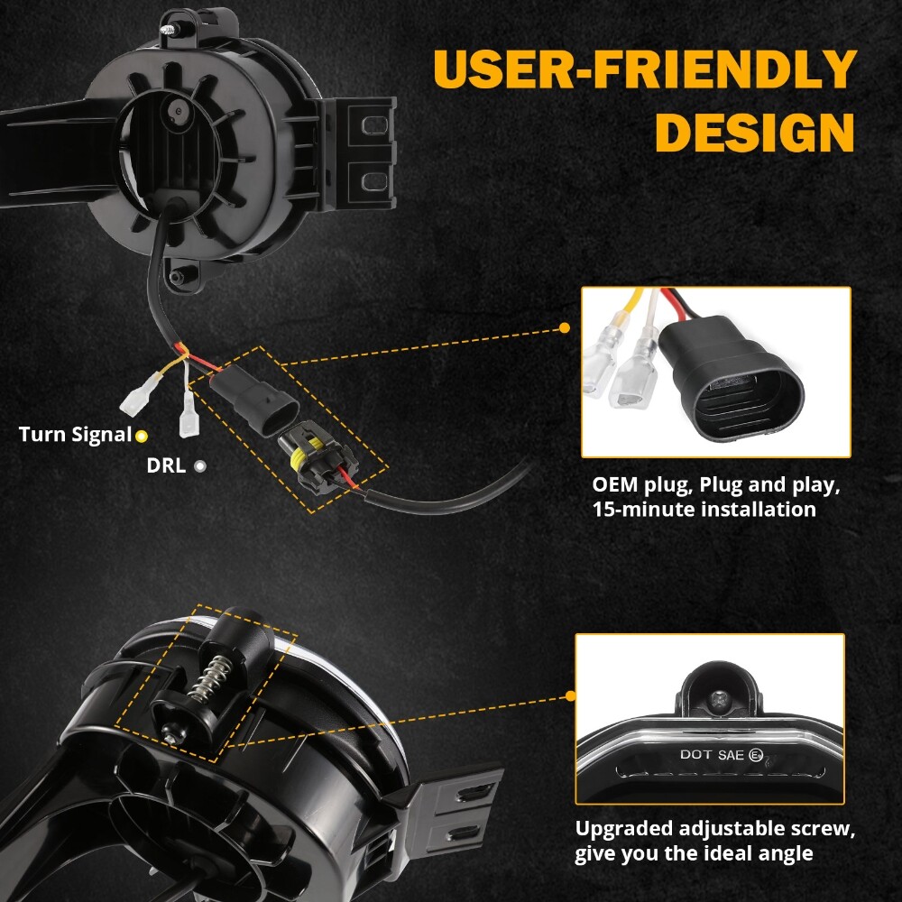 LED Fog Lights DRL Lamps For 2002-2008 Dodge Ram 1500 2003-2009 Ram 2500 3500