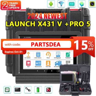 LAUNCH X431 V +PRO 5 Car Diagnostic Scanner Tool Bidirectional Key Coding TPMS