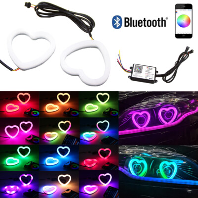 BT Dynamic Flow Chase RGB Heart Halo Angel Eyes for Legacy Outback Liberty 15-19