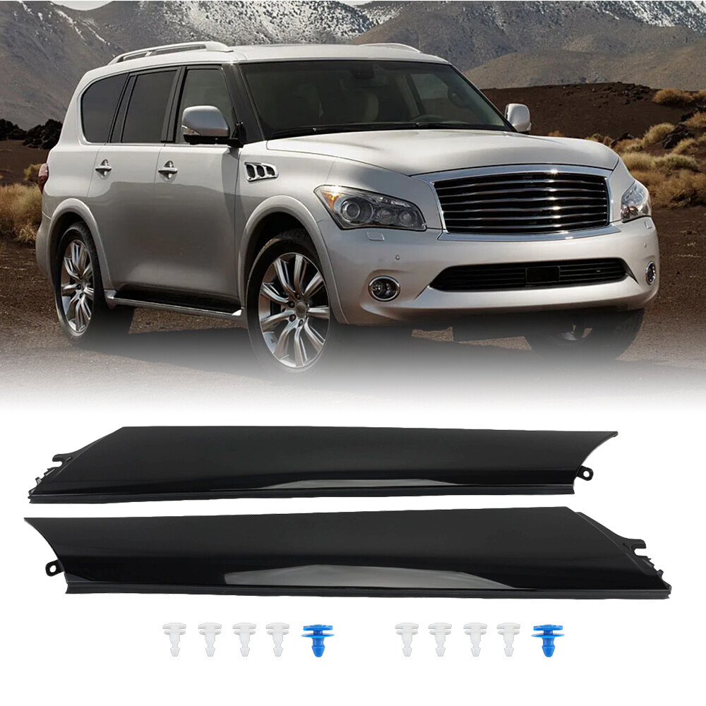 2×For INFINITI QX56 QX80 Nissan Armada Windshield Trim Pillar