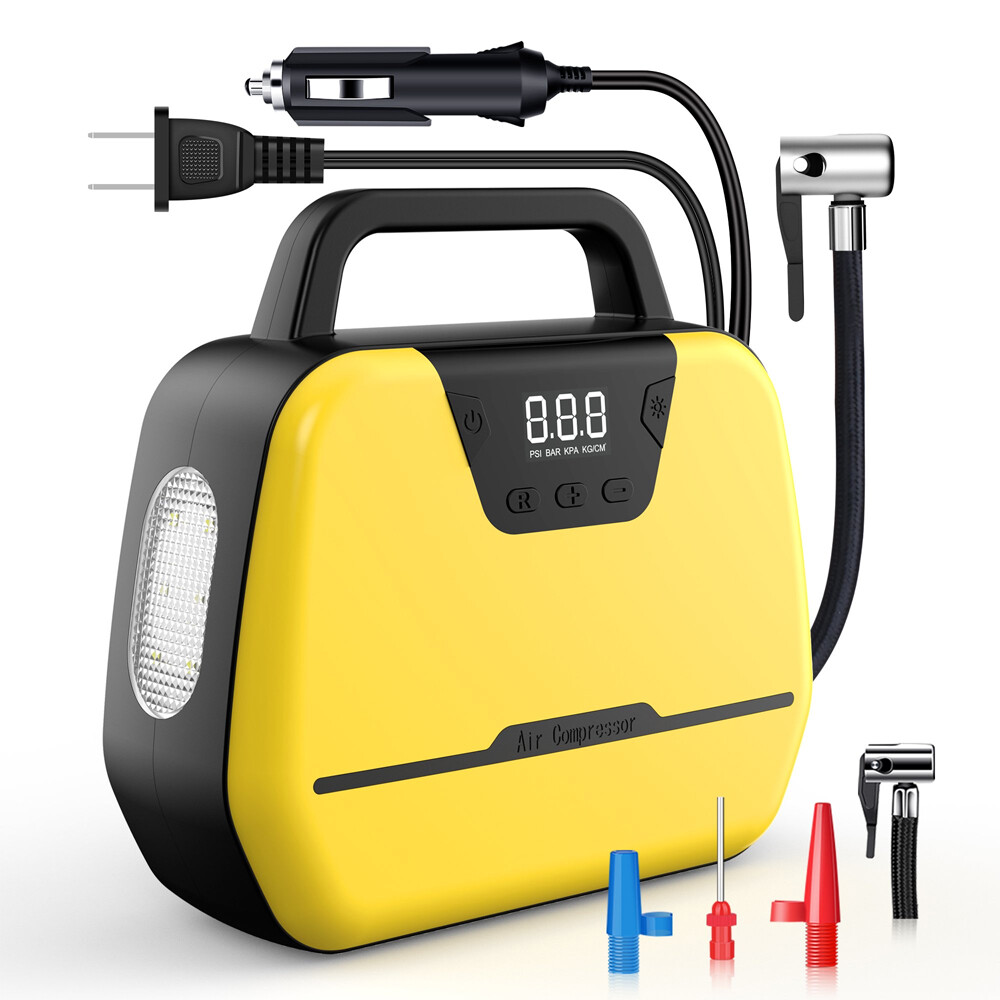 Kit Tire Inflator Air Pump For Car Easy To Use Outdoor