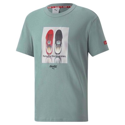 

Puma CC X Graphic Crew Neck Футболка с коротким рукавом Мужские синие повседневные топы 53615998, Синий, Puma C.C X Graphic Crew Neck Short Sleeve TShirt