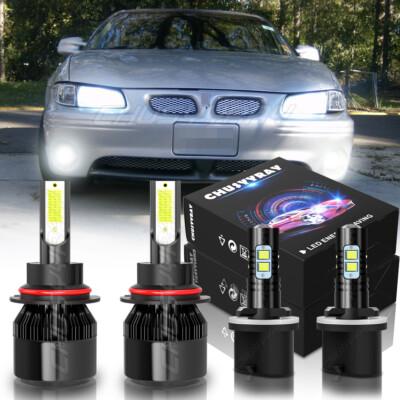 For Pontiac Grand Prix 1997-2003 Faros LED Alto/Bajo+Bombillas de luz antiniebla