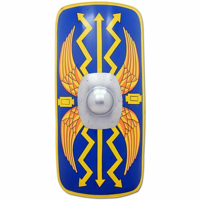 Handmade Medieval Warrior Functional Roman Armor Legion Scutum Shield 18G Steel