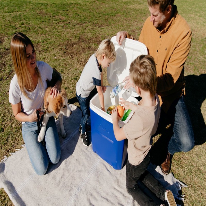 Ice Chest Cooler with Wheels 60 Qt Spacious Outdoor Camping Picnic Ice Storage