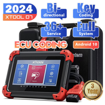 XTOOL D7 Full System Diagnostic Scanner K!ey Programmer Bidirectional Tool TPMS