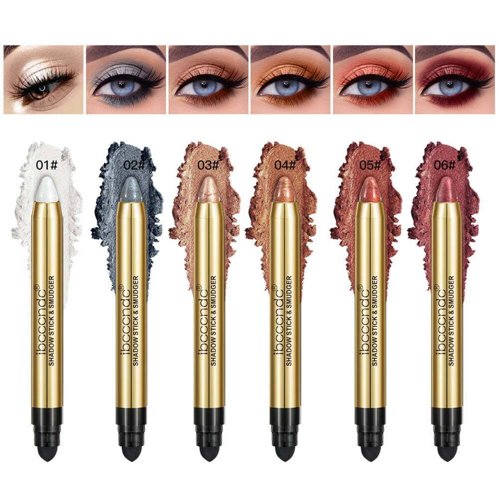 6PCS Eyeshadow Stick Pen Set Cream Shimmer Glitter Eye Brightener Highlighter US