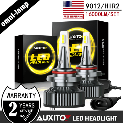 AUXITO Y13 Series 9012 (HIR2) LED Headlight Bulb Hi/Lo Beam 6000K