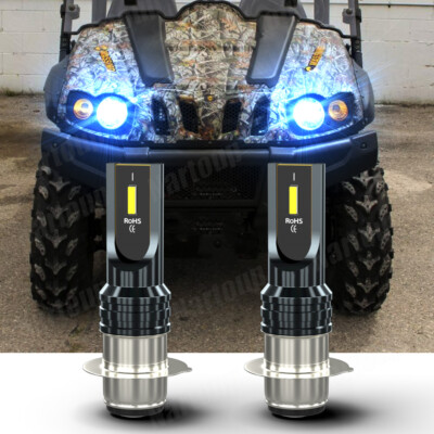 2x LED Headlight For UTV 500 700 HiSun Massimo Bennche MSU TSC HS Husaberg 8000K