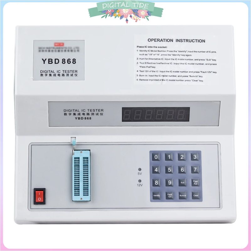 YBD-868 new IC tester digital integrated circuit tester component maintenance te