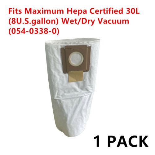 1pcs filter dust bag fits Maximum hepa certified 30L(8U.S.gallon)Wet/Dry Vacuum
