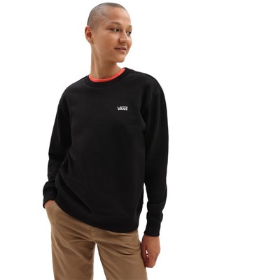 VANS SWEATSHIRTS UNIVERSAL WOMEN VANS WM FLYING V BF FT CREW VN0A5AQ1BLK1 BLACK