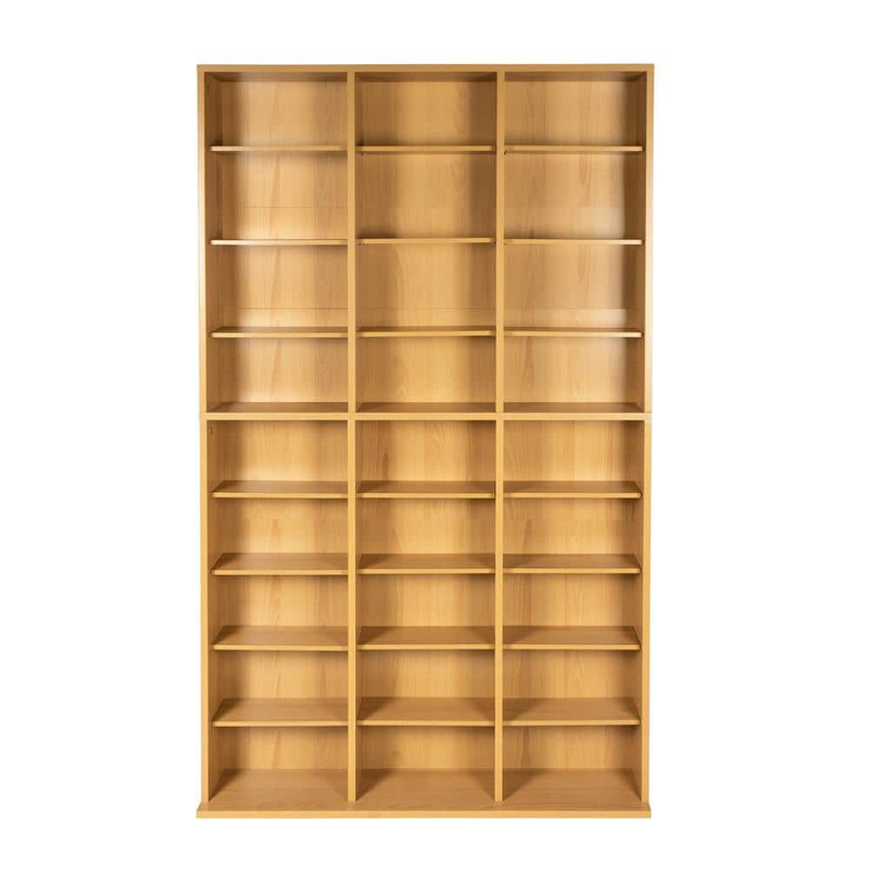 Wall Unit Maple Oskar Adjustable Media Storage Multi Purpose (Hardware Included)