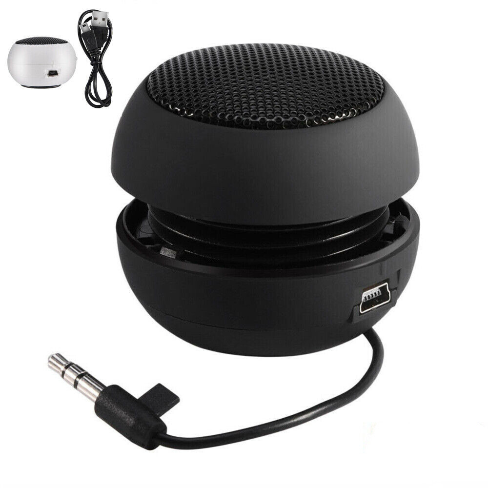 Portable Stereo Mini Speaker 3.5mm Jack Plug In For Laptop Tablet Phone US Sell