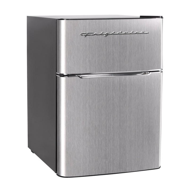 Freezer 2 Door Stainless Steal Small Compact Refrigerator