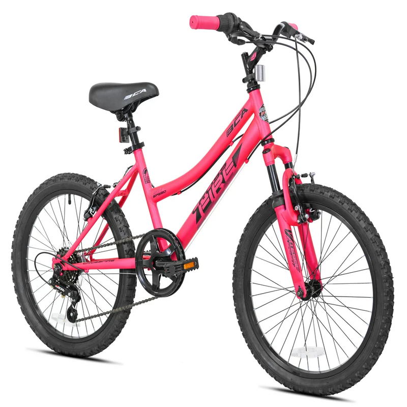 Hot Pink BCA 20" Crossfire 6-Speed Girl Child Mountain Bike barbie Color