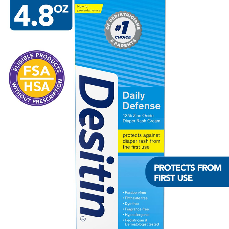 Rash Cream With Zinc Oxide, 4.8 Oz - Free Shi