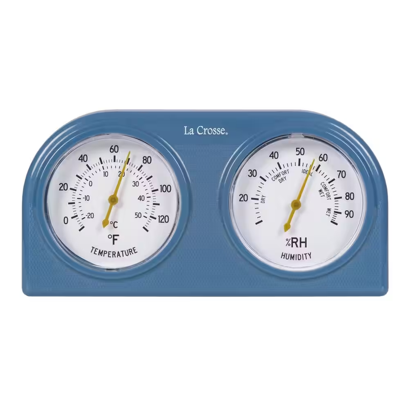 Thermometer & Humidity Gauge Indoor Analog Monitors 5 Levels