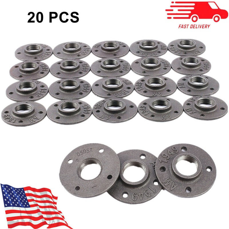 Pipe Fitting Base Malleable Wall Mount Threaded