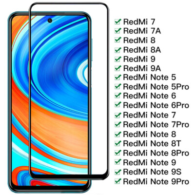 Full Cover Tempered Glass For Xiaomi Poco X3 NFC Black Shark 4 Note 10 Pro K40