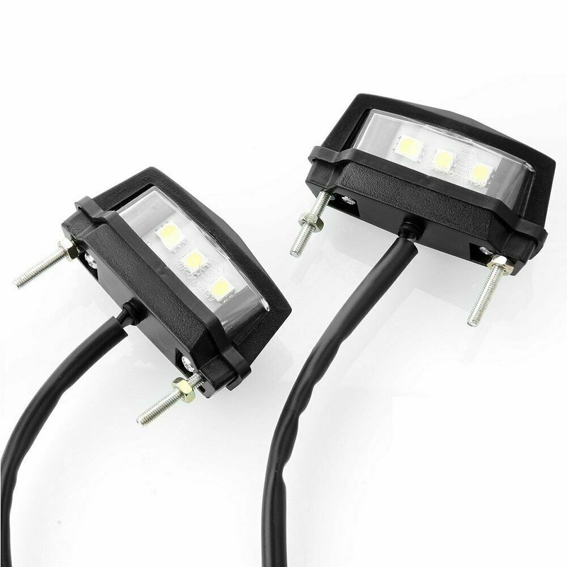 2x Kennzeichenleuchte Universal Kennzeichen Beleuchtung Nummernschild Anhänger D