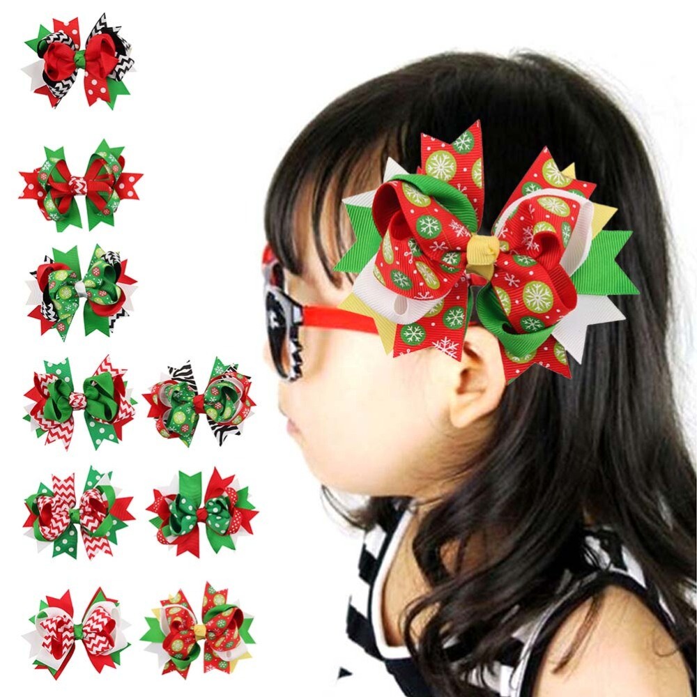 9pcs Hair Pins Christmas Themed Decorative Hair Clips For Women