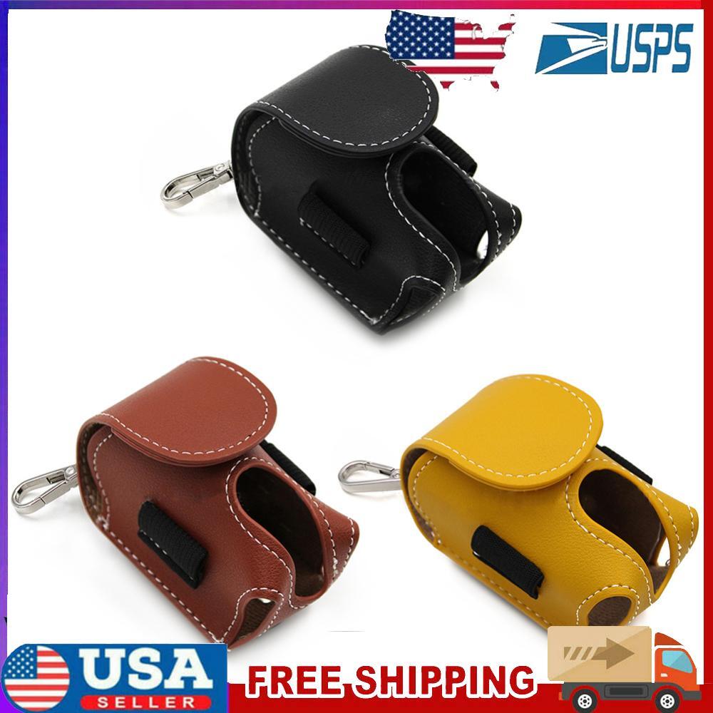 Ball Divot Storage Pouch Carrying Bags Leather Waist Belt Holder
