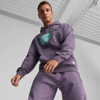

Мужская толстовка с капюшоном Puma x POKÉMON темно-фиолетовая, Фиолетовый