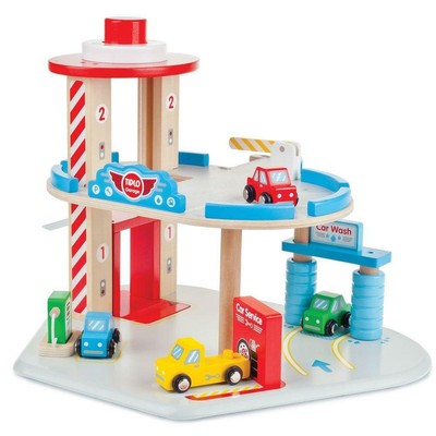wooden garage playset