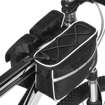 Lixada Cycling Bike Top Tube Bag with Rain Cover Waterproof 