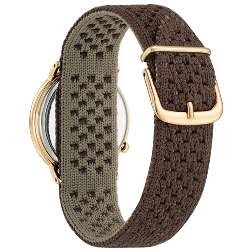 Pre-owned Citizen Brown Womens Analogue Watch L Ambiluna Collection Em1003-48x