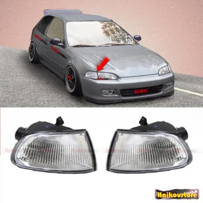 For 92-95 Honda Civic EG6 Coupe 2Dr Hatchback 3Dr Clear