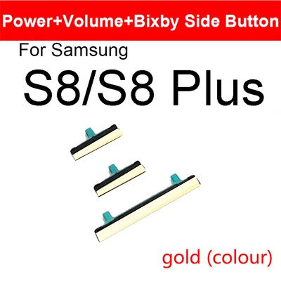 Side Power On Off Volume Button Key For Samsung Galaxy S8 S8+ Replacement FS
