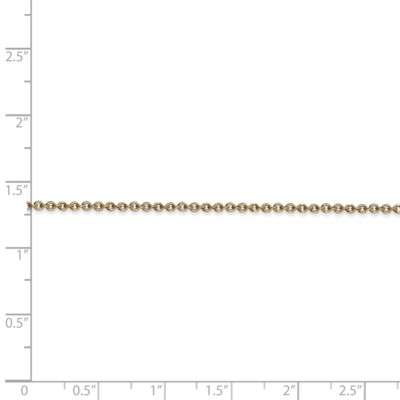 Pre-owned Superdealsforeverything Real 14kt Yellow Gold 1.6mm Cable Chain; 24 Inch; Lobster Clasp