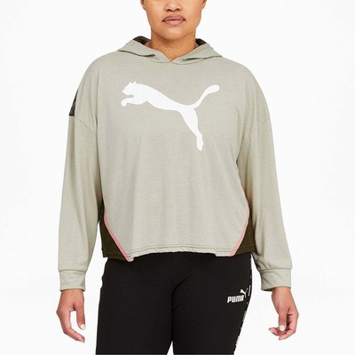 

Puma Modern Sports Легкий пуловер с капюшоном плюс женская зеленая повседневная верхняя одежда, Зеленый