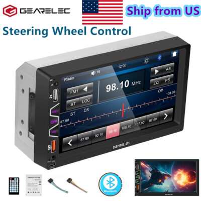 2DIN 7'' Car Stereo Radio Touchscreen MP5 Player Bluetooth Hands-free Reversing