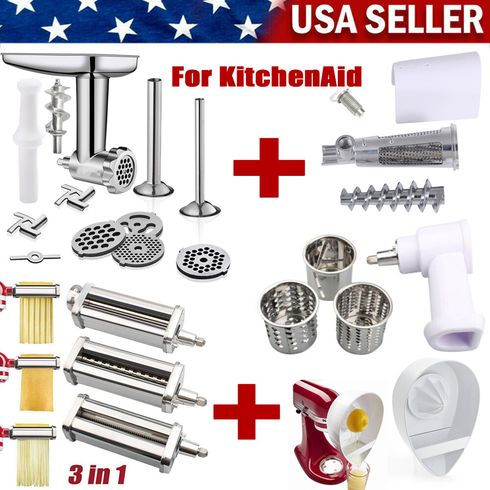 For KitchenAid Stand Mixer Meat Grinder Sausage Juicer Slicer Attachment USA