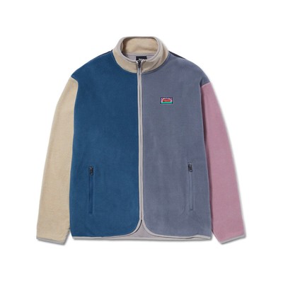 

HUF New Day Color Block Tech Fleece Jacket Men глина, Multicolor, HUF New Day Color Block Tech Fleece Jacket
