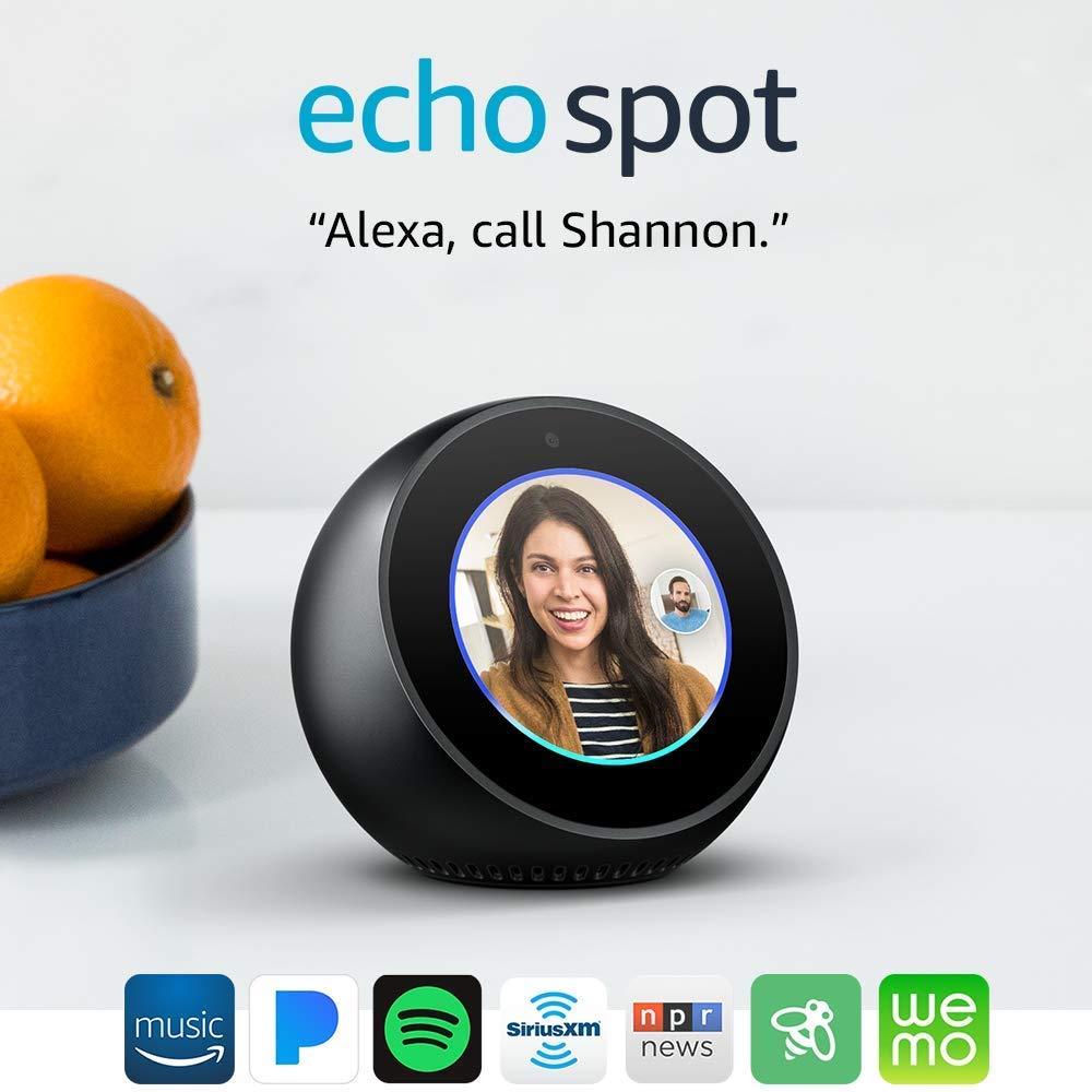 Amazon Echo Spot Smart Assistant - Black 841667159287| eBay