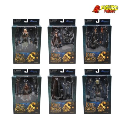 Lord of the Rings Select Complete Lot of 6 Figures (Series 1-3) with Sauron BAF