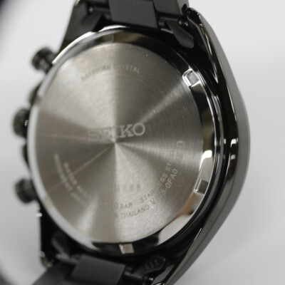 Pre-owned Seiko Selection Sbpy169 Analog Solar Powered Sapphire Crystal Black